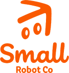 Small robot company logo