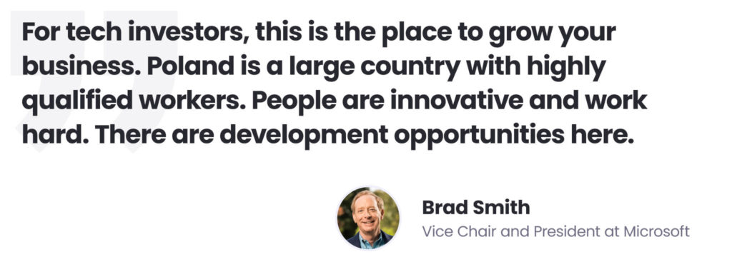 Building an AI delivery centre in Poland as a remedy for AI talent shortages_ Brad Smith quote