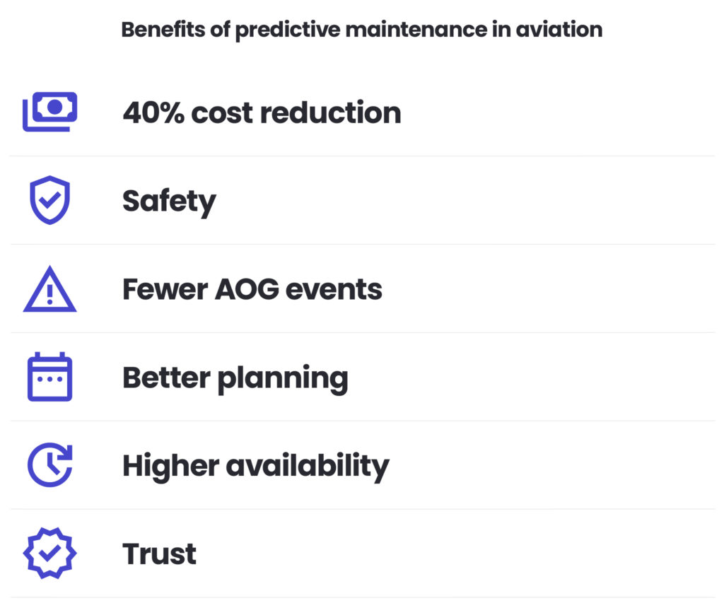 benefits of predictive maintenance in aviation