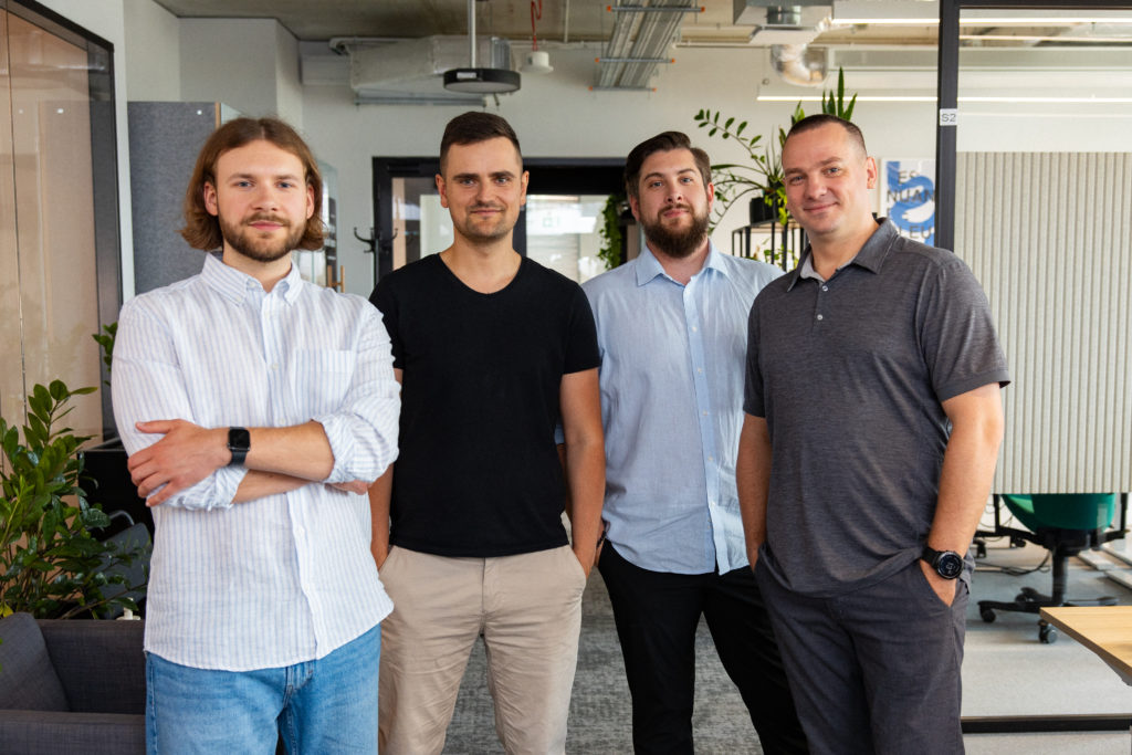 Group photo of team members from Spyrosoft