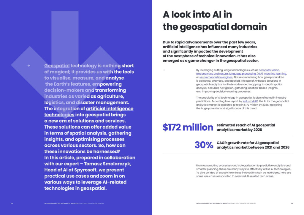 Transforming the geospatial industry: Use cases for AI in geospatial