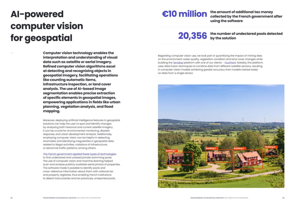 Transforming the geospatial industry: Use cases for AI in geospatial