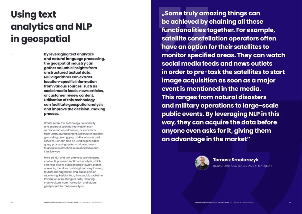 Transforming the geospatial industry: Use cases for AI in geospatial