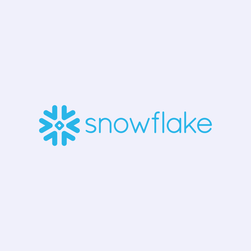 logo of Snowflake, technological partner of Spyrosoft