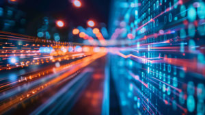 dynamic image with neon lights