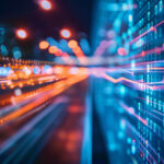 dynamic image with neon lights