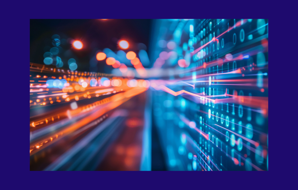 dynamic image with neon lights