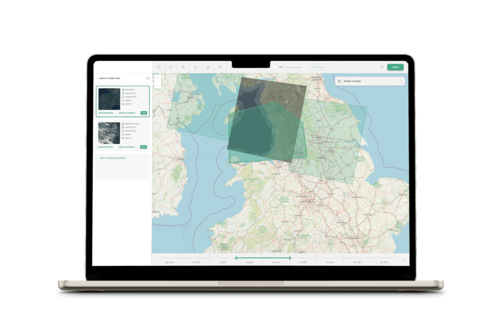 custom geospatial analytics platform mockup