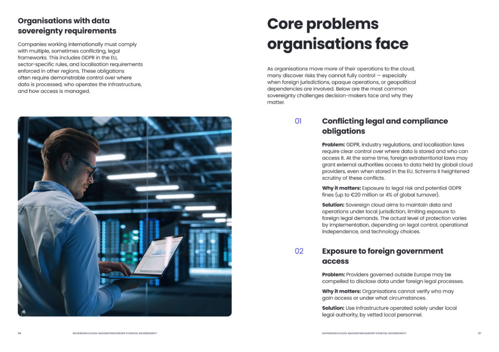Sovereign cloud: navigating Europe’s digital sovereignty ebook pages 6-7